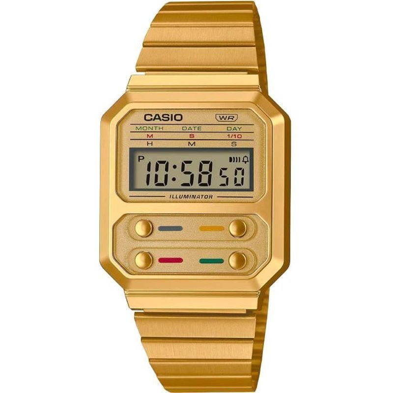 Casio Montre Vintage Multifonctions Dor E