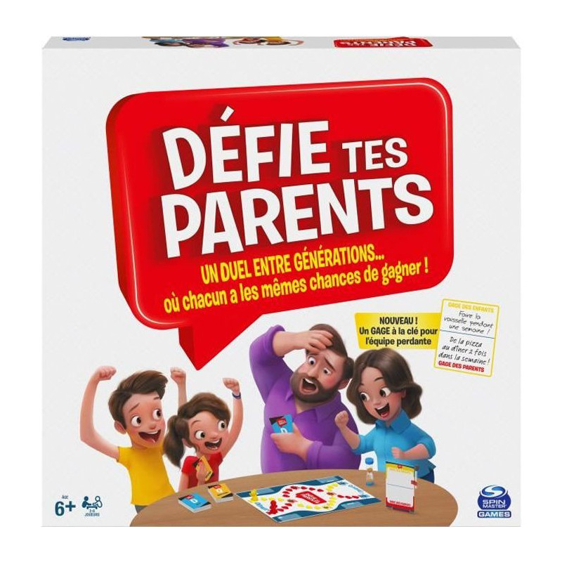 SPIN MASTER GAMES DÉFIE TES PARENTS Edition Lancez les paris