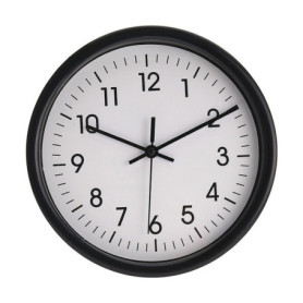 Horloge Murale EDM Noir PVC (Ø 20 cm x 4 cm) 19,99 €