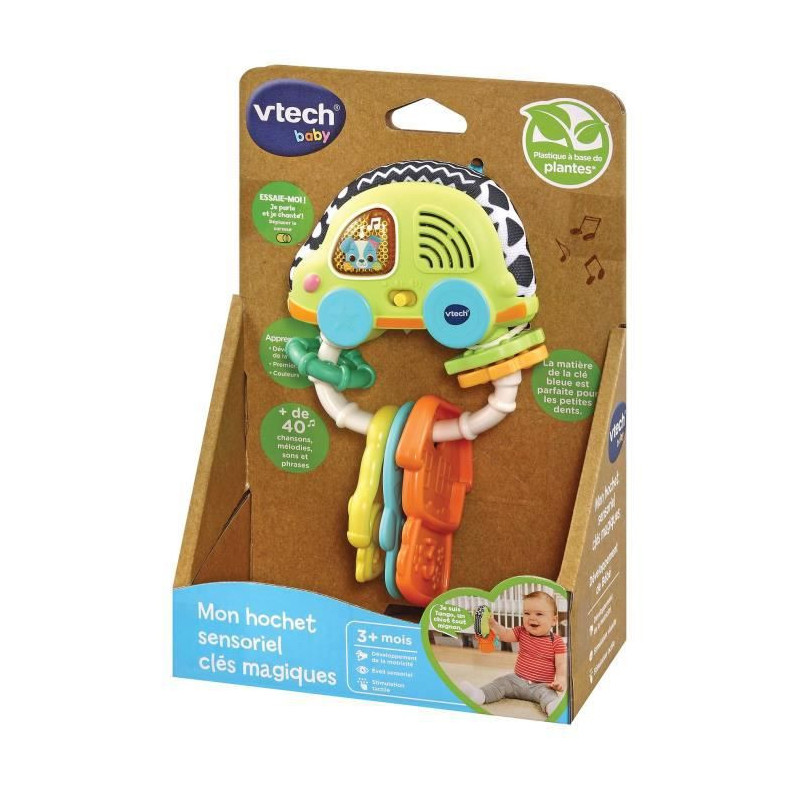 Image secondaire de Vtech Play Green MON HOCHET SENSORIEL CLES MAGIQUES (PLASTIQUE A BASE DE PLANTES)