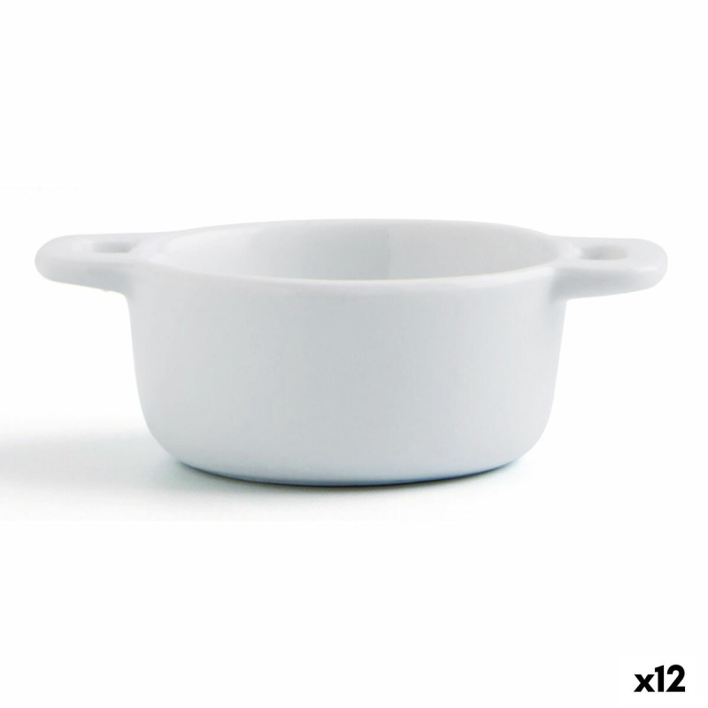 Plateau apéritif Quid Gastro Fun Blanc Céramique 10 x 7 x 4 cm (12 Unités)