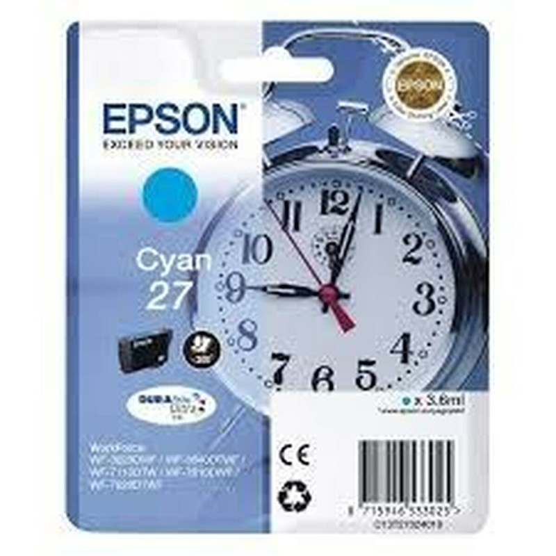 Epson Alarm clock 27 DURABrite Ultra cartouche d'encre 1 pièce(s) Original Cyan