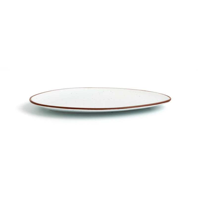 Image secondaire de Assiette plate Ariane Terra Triangulaire Céramique Beige (Ø 29 cm) (6 Unités)