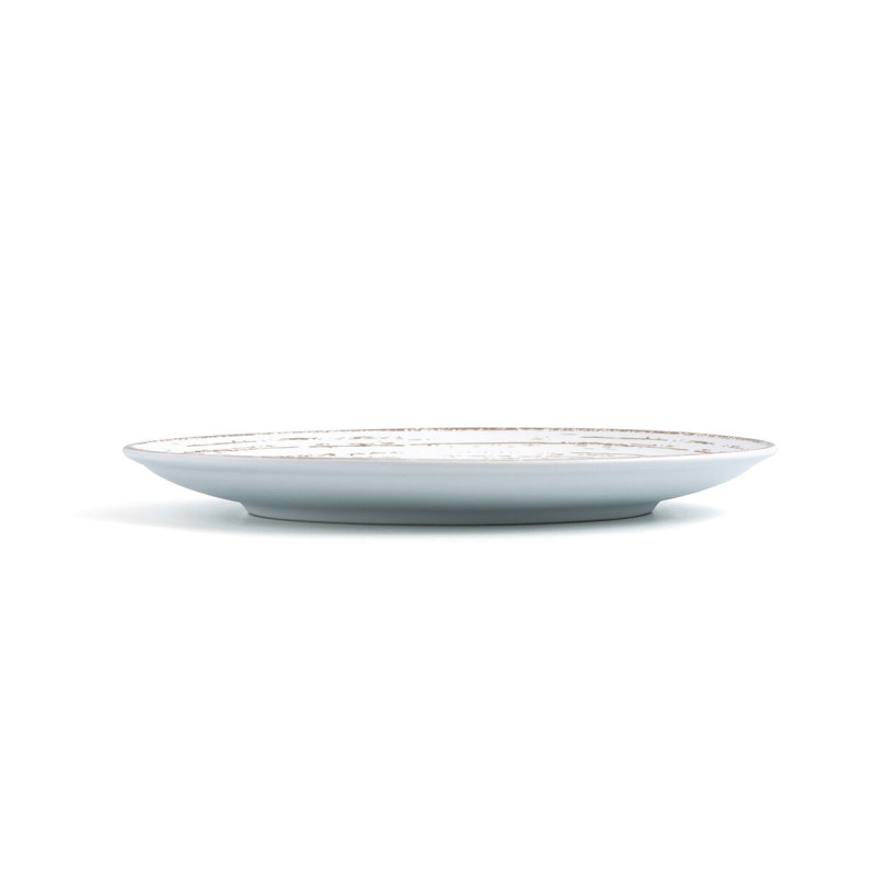 Image secondaire de Assiette plate Ariane Tornado White Bicolore Céramique Ø 21 cm (12 Unités)