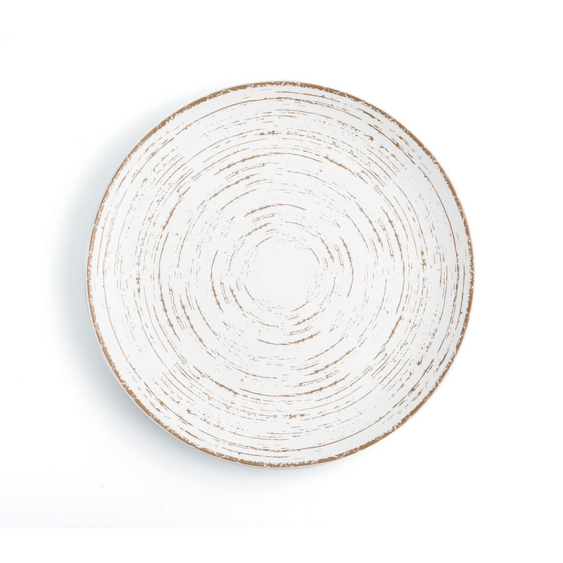 Image secondaire de Assiette plate Ariane Tornado White Bicolore Céramique Ø 31 cm (6 Unités)