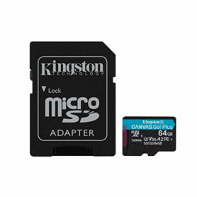 Carte Micro SD Kingston MSDXC CANVAS GO PLUS 64GB 21,99 €