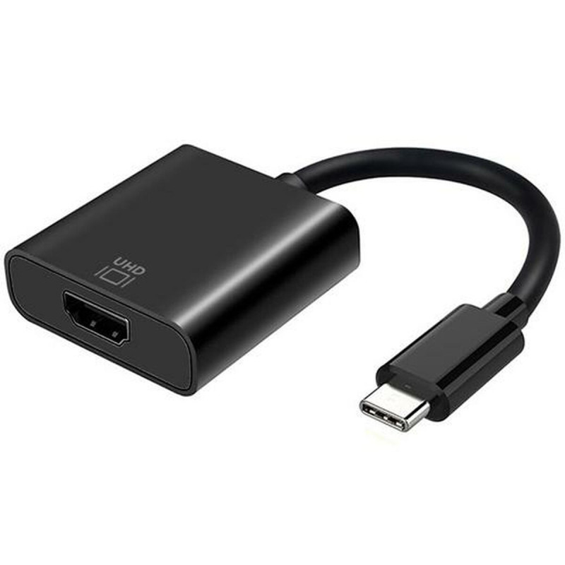 Aisens A109-0344 câble vidéo et adaptateur 0,15 m HDMI Type A (Standard) USB Type-C Noir