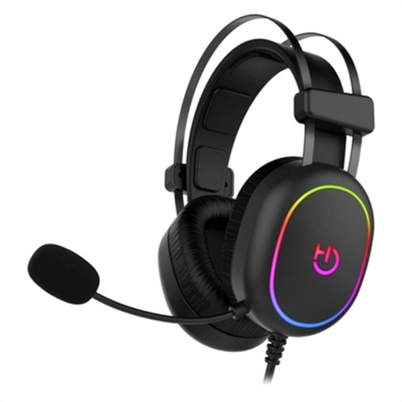 Hiditec Erys ARGB Casque Avec fil Arceau Jouer Noir