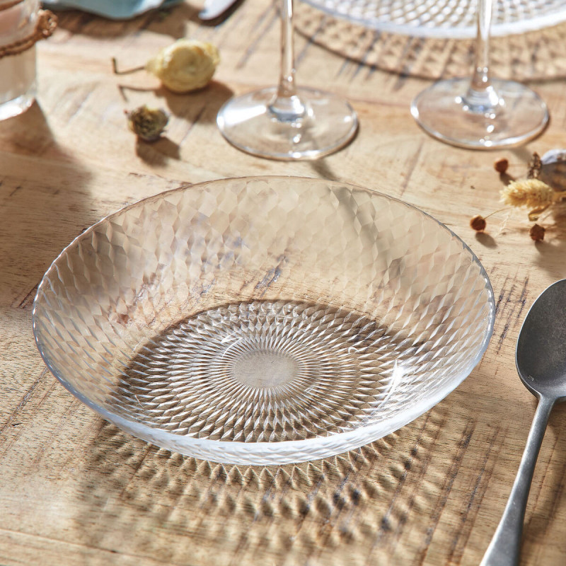 Image secondaire de Assiette creuse Luminarc Pampille Clear Transparent verre (20 cm) (24 Unités)