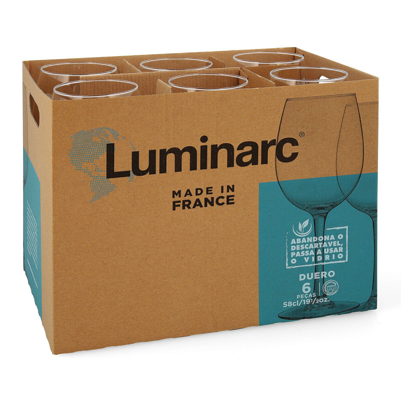 Image secondaire de Verre de vin Luminarc Duero Transparent verre (580 ml) (6 Unités)