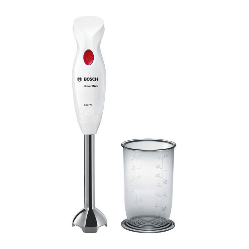 Bosch MSM24100 blender Mélangeur par immersion 400 W Acier inoxydable, Blanc