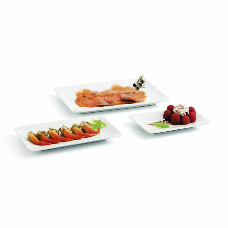 Image secondaire de Assiette Quid Gastro Fun Petit Blanc Céramique 16,5 x 9,5 x 2 cm (6 Unités) (Pack 6x)