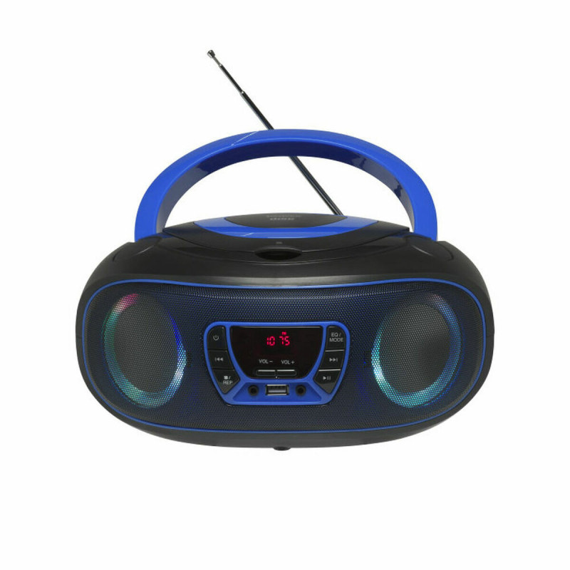 Radio-Cd MP3 Denver Electronics Bluetooth LED LCD Bleu Noir/Bleu