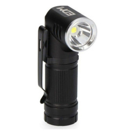 Lampe Torche LED EDM Rechargeable Mini Tête rotative 8 W Noir Aluminium 25,99 €