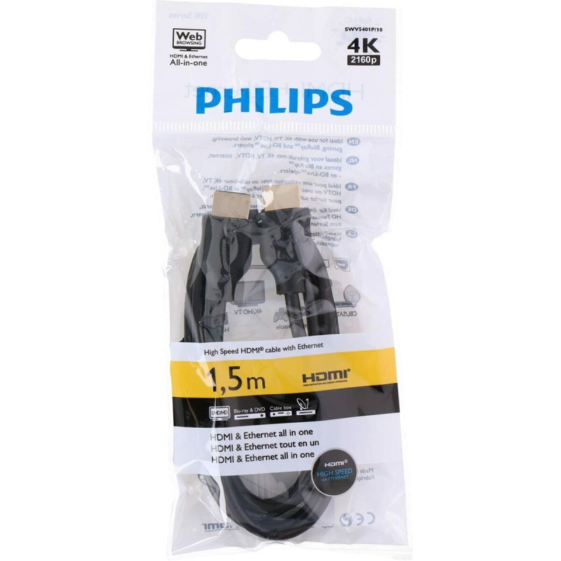 Image secondaire de Philips SWV5401P/10 câble HDMI 1,5 m HDMI Type A (Standard) Noir