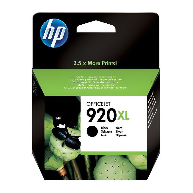 HP 920XL cartouche d'encre noir grande capacité authentique