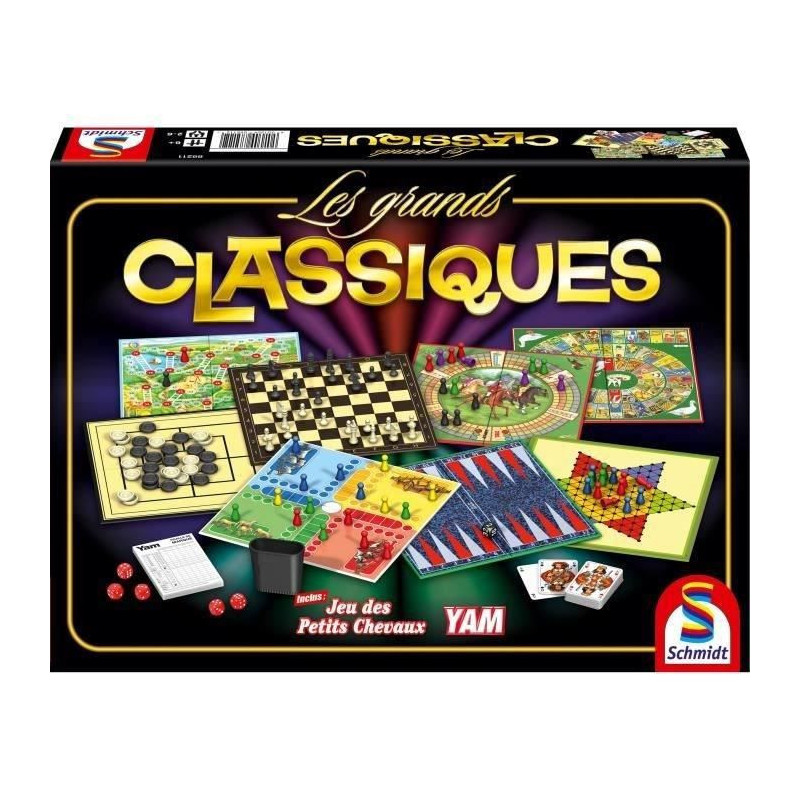 Table multi-jeux Schmidt Spiele Les grands Classiques FR