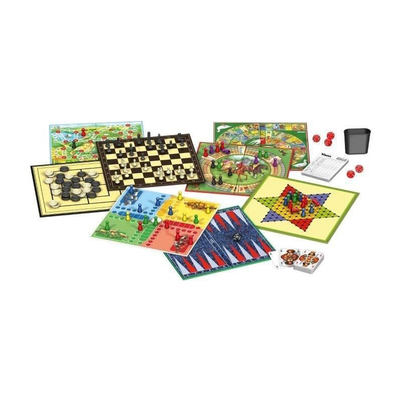 Image secondaire de Table multi-jeux Schmidt Spiele Les grands Classiques FR