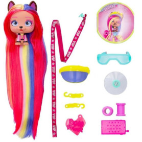 Barbie Articulé Avec Des Cheveux Bleus Et Extra Deluxe 30 Regards Avec  Vêtements Multicolore