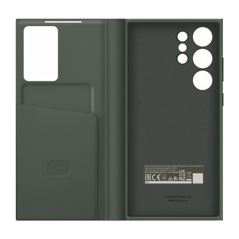 Etui Smart View SAMSUNG avec porte-carte S23 Ultra Khaki