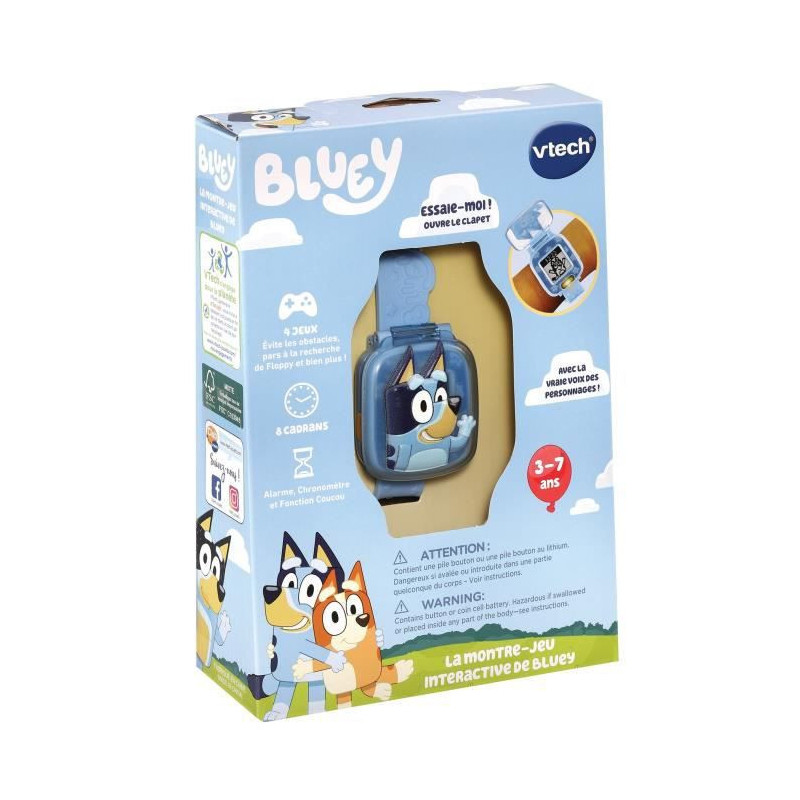 Image secondaire de Vtech Jouets Electroniques Educatifs BLUEY- LA MONTRE-JEU INTERACTIVE