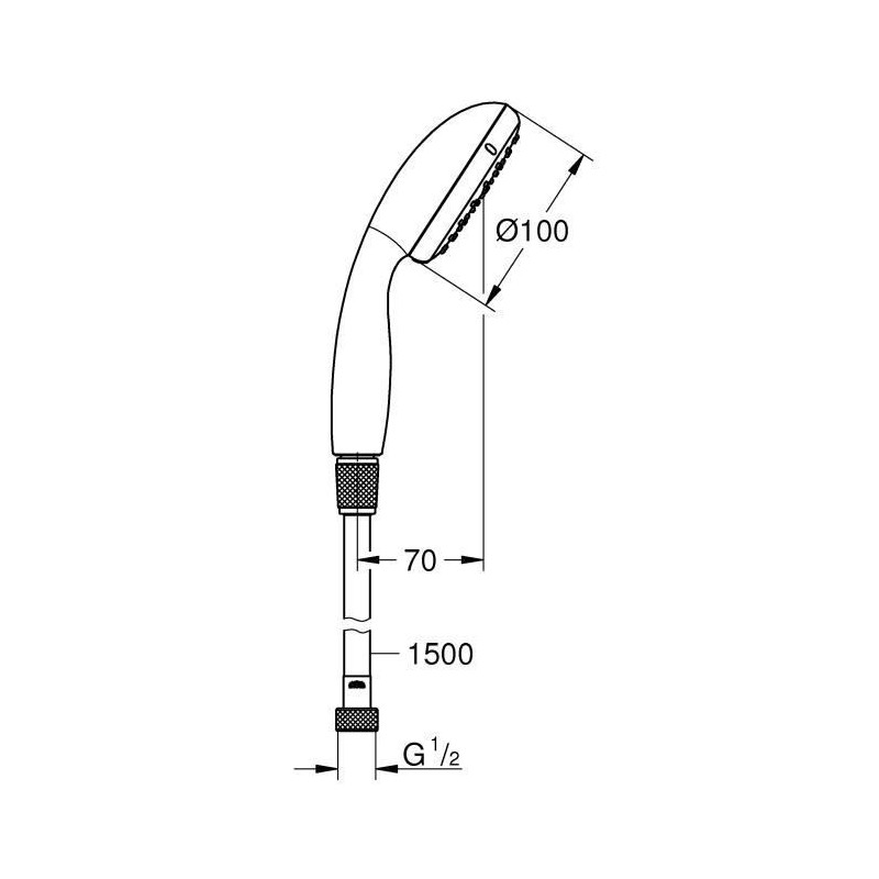 Image secondaire de Colonne de douche Grohe Vitalio Start 100