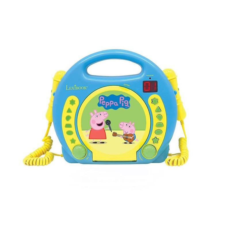 Lecteur Lexibook Peppa Pig CD Microphone Karaoké x 2