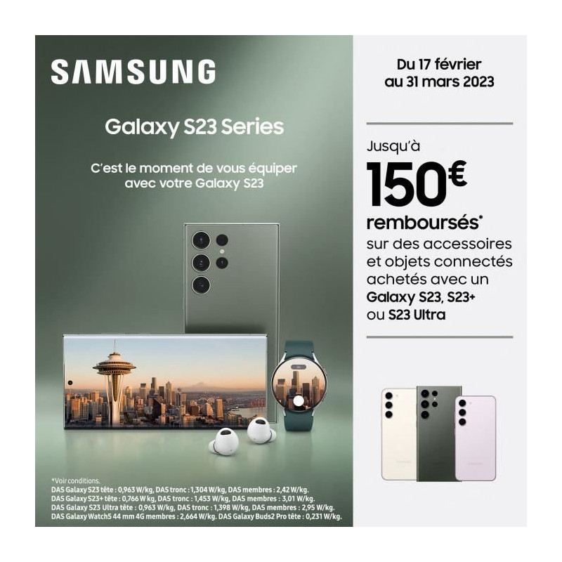 Image secondaire de Samsung Galaxy S23 SM-S911B 15,5 cm (6.1