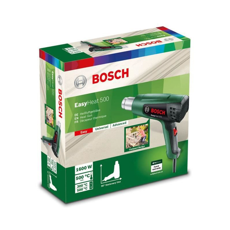 Image secondaire de Décapeur thermique Bosch - EasyHeat 500 (1600W, débit d'air: 240 / 450 l/min, température: 300/500°C)