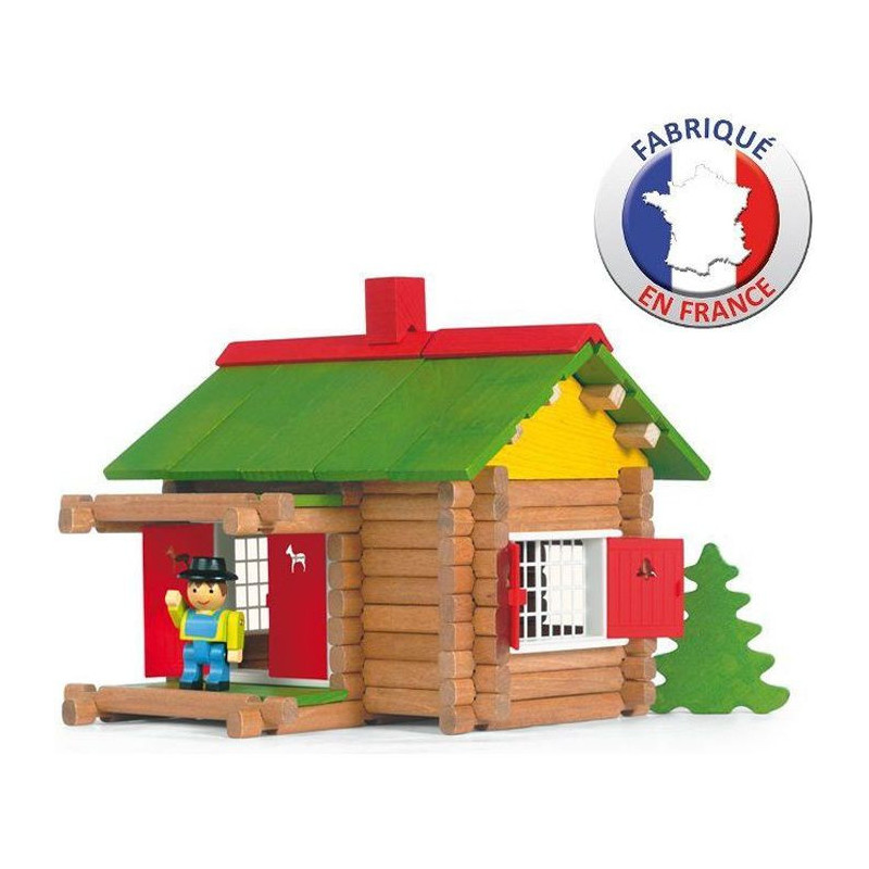 Figurines d'action Jeujura My Wooden Chalet 100 Pièces Playset