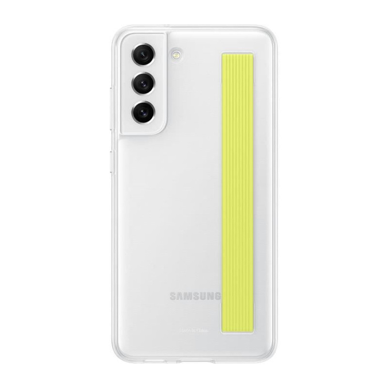 Coque transparente avec lanière G S21FE Blanc