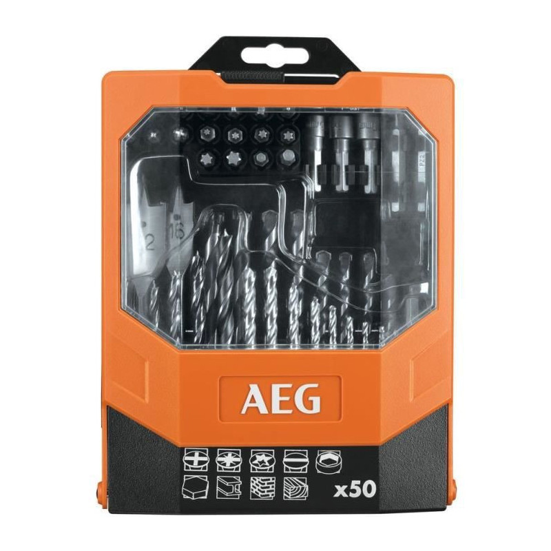 Kit de mèches et embouts AEG Powertools AAKDD50 50 Pièces