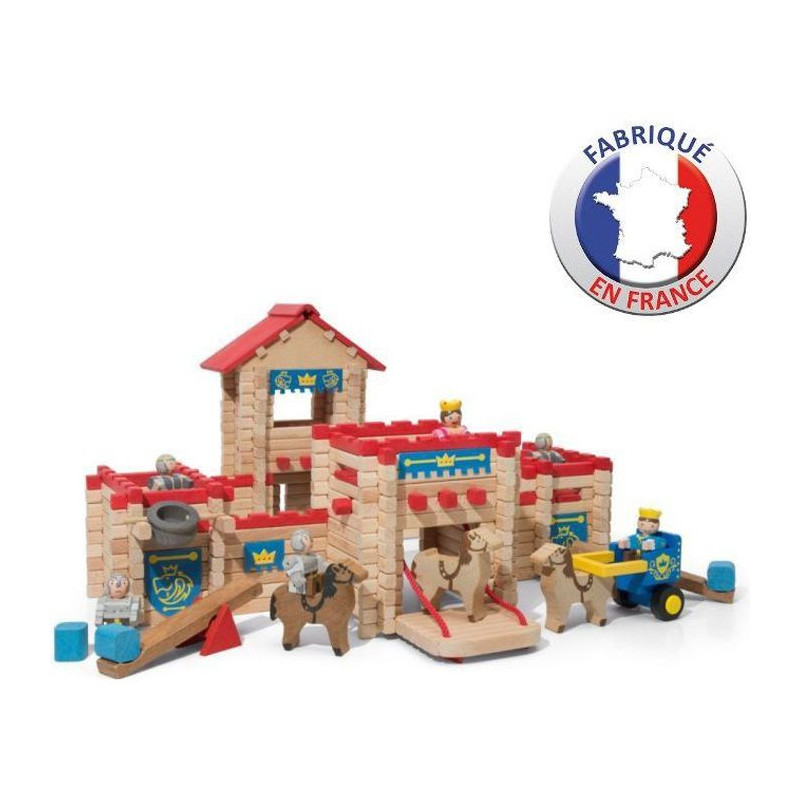 Figurines daction Jeujura The Wooden Castle Fort 300 Pièces Playset