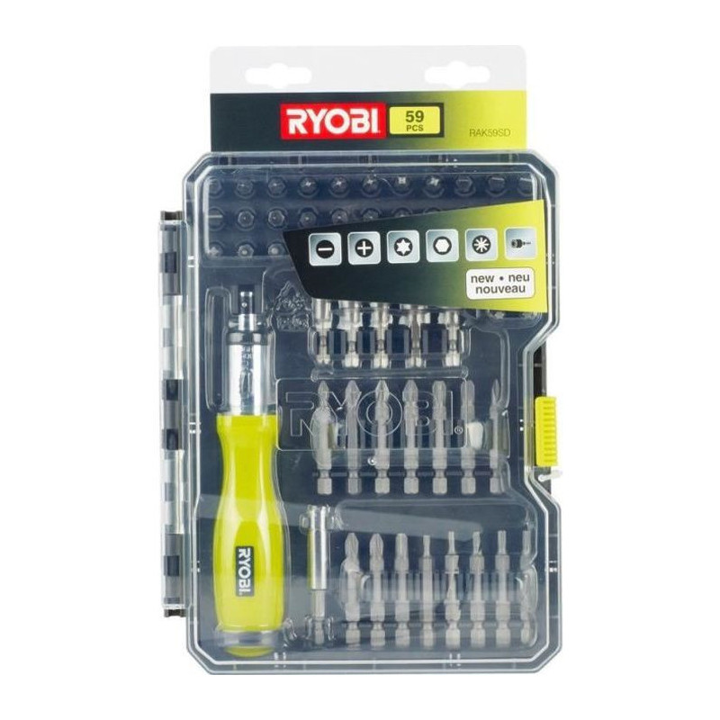 Jeu d'embouts avec tournevis Ryobi RAK59SD