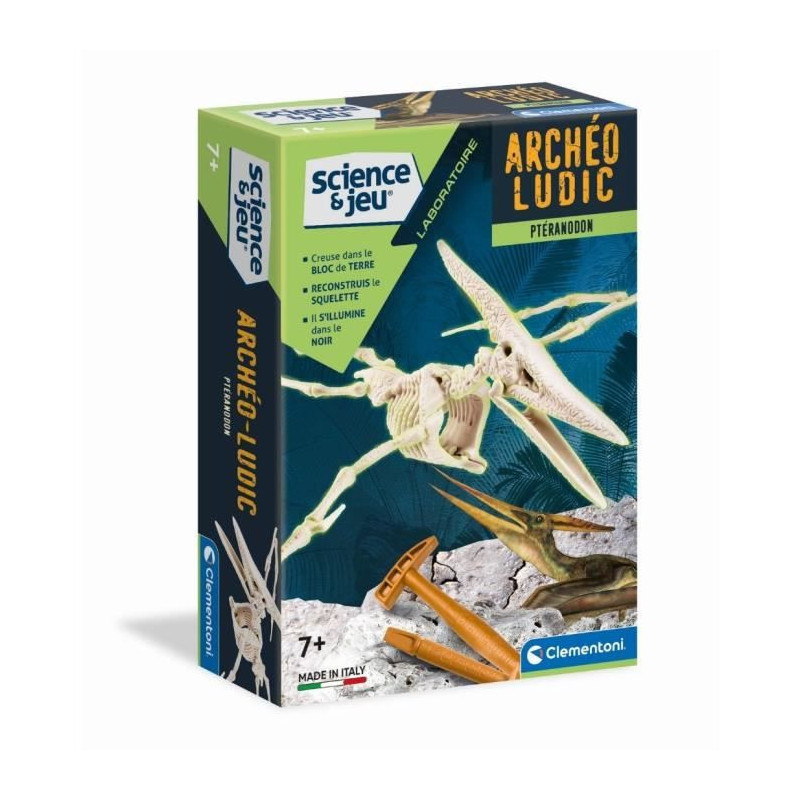 Jeu scientifique Clementoni Archéo Ludic Pteranodon Fluorescent