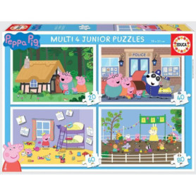 MULTI 4 JUNIOR PEPPA PIG - 4 puzzles progressifs 29,99 €