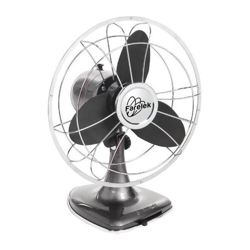 Ventilateur de Bureau Farelek Noir 30 W