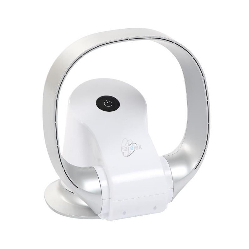 Ventilateur de Bureau Farelek SLILENT-AIR RING Blanc