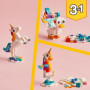 LEGO Creator 3-en-1 31140 La Licorne Magique. Jouet Hippocampe et Paon. 18,99 €