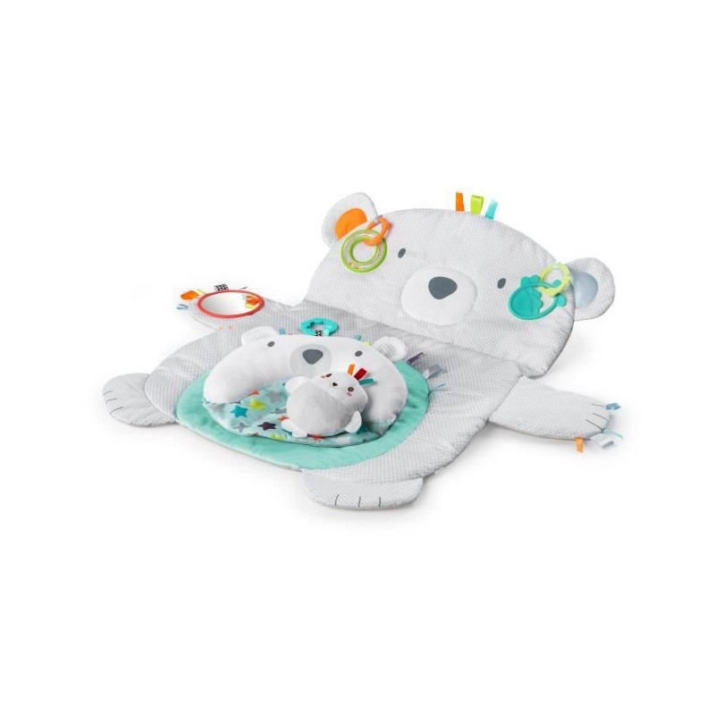 Tapis de jeu Bright Starts Polar Bear Tummy Time Prop & Play 