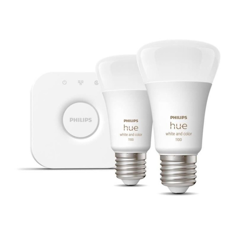 Image secondaire de Philips Hue White and Color ambiance Kit de démarrage : 2 ampoules connectées E27 (1100)