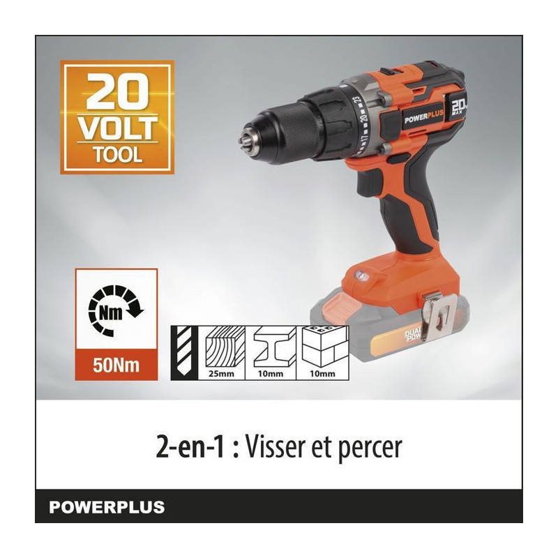 Image secondaire de Perceuse visseuse Powerplus Dual Power Powdp15100