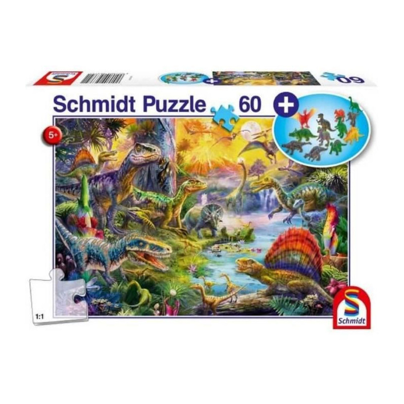 Puzzle Schmidt Spiele Dinosaurs Figurines 60 Pièces