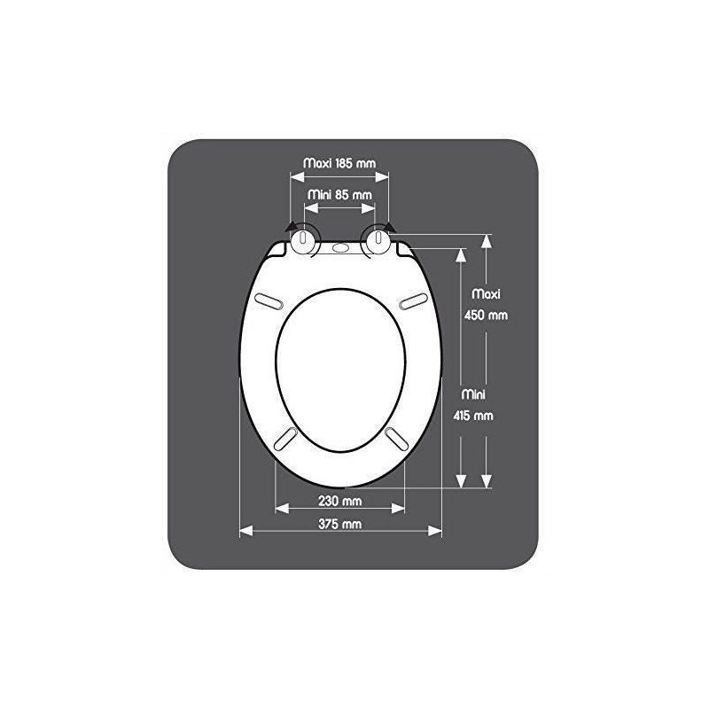 Image secondaire de Abattant WC Gelco Gris