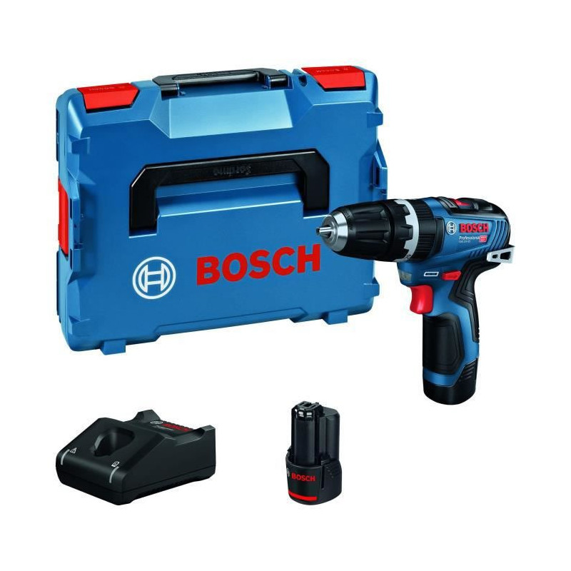 Bosch GSB 12V-35 Professional 1750 tr/min Noir, Bleu, Rouge