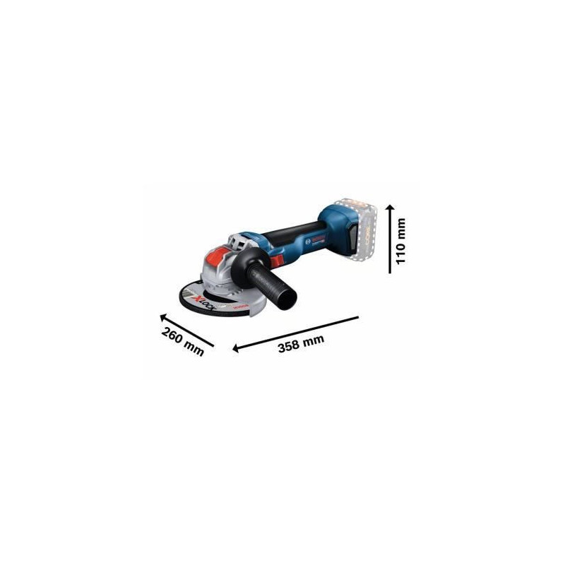 Bosch GWX 18V-10 Professional meuleuse d'angle 2 kg