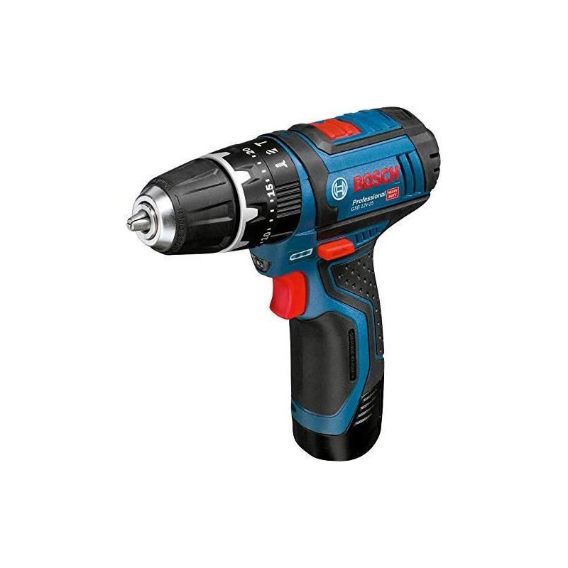 Image secondaire de Bosch GSB 12V-15 Professional 1300 tr/min Noir, Bleu, Argent