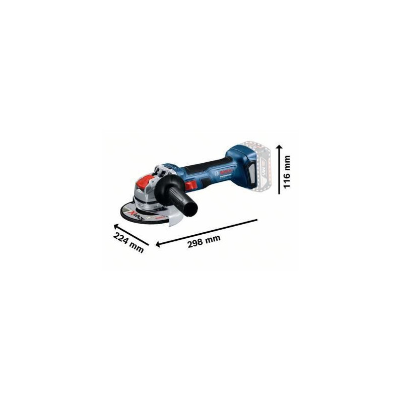 Image secondaire de Bosch GWX 18V-7 Professional meuleuse d'angle 12,5 cm 11000 tr/min 700 W 1,6 kg