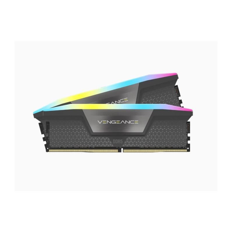 Mémoire RAM - CORSAIR - Vengeance RGB DDR5 - 32GB 2x16GB DIMM - 5200 MHz