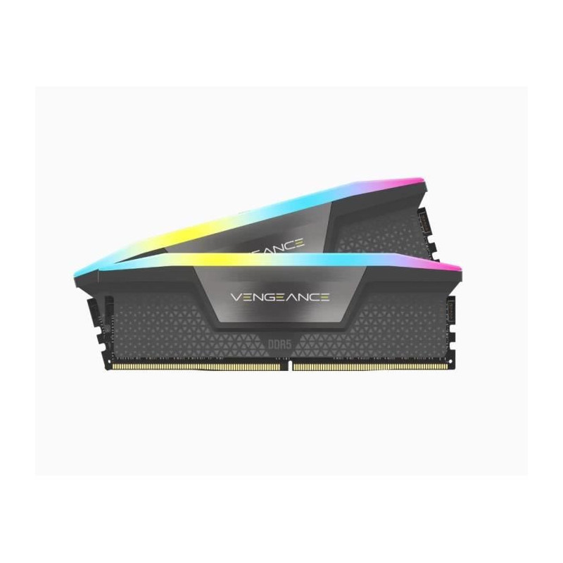 Mémoire RAM - CORSAIR - Vengeance RGB DDR5 - 32GB 2x16GB DIMM - 6000 MHz